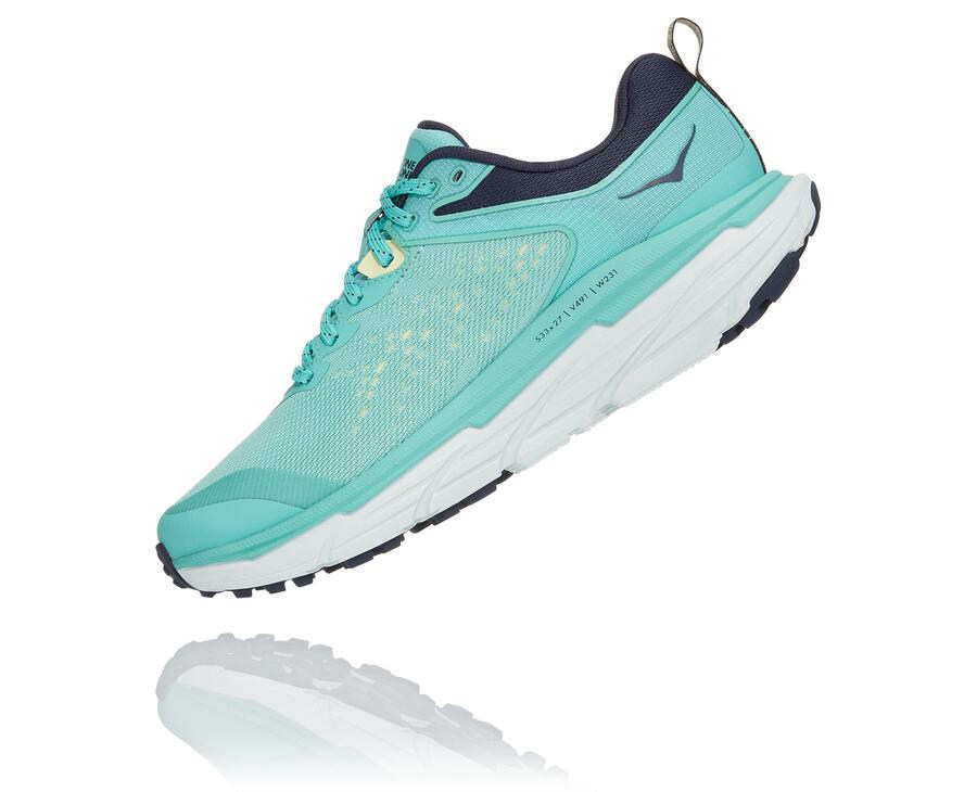 Zapatillas Trail Hoka One One Mujer - Challenger Atr 6 - Azules/Blancas - BJK286910